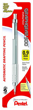 Pentel Graph Gear 500 Automatic Drafting Pencil, 0.9mm, Gray Barrel, (PG529BP) by Pentel