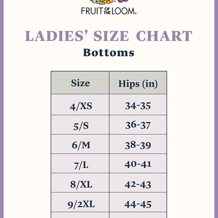 Fruit of the Loom Bikini de algodón surtido para mujer, paquete de 12