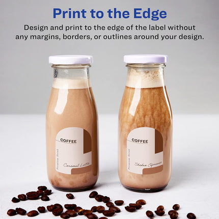 Avery Matte White Arched Labels with Sure Feed, 3" x 2.25", 900 Labels, Print-to-The-Edge, Laser/Inkjet Printable Labels