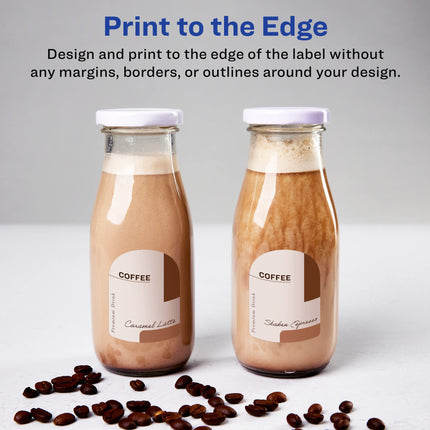 Avery Matte White Arched Labels with Sure Feed, 3" x 2.25", 900 Labels, Print-to-The-Edge, Laser/Inkjet Printable Labels