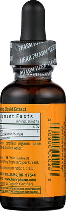 Herb Pharm Certified Organic Skullcap Liquid Extract for Nervous System Support - 1 Ounce