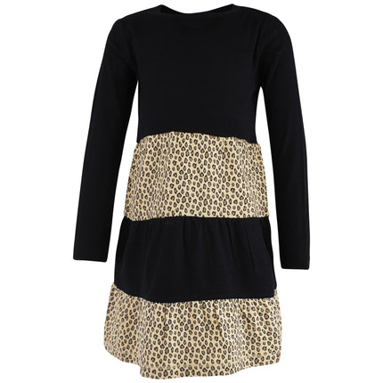 Hudson Baby Baby Girls' Cotton Dresses, Leopard Gold Heart, 6-9 Months
