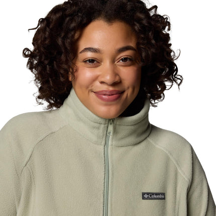 Columbia Women's Benton Springs Full Zip, Safari, 2X