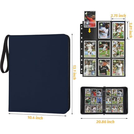 Foalgo Trading Card Binder, Card Collection Binder Album Folder with 720 Side Loading Pockets, 9 Pocket Trading Card Album Folder for TGC,MTG, Baseball Cards, Yugioh