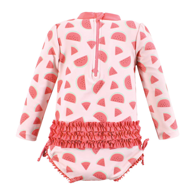 Maillot de bain Hudson Baby pour bébés filles et tout-petits, orange agrume, 9-12 mois, bébé pastèque, 9-12 mois