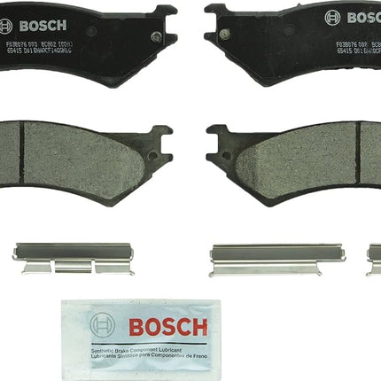 BOSCH BC802 QuietCast Premium Ceramic Disc Brake Pad Set - Compatible with Select Ford E-150, E-250, E-350; REAR