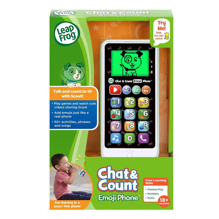 LeapFrog (White) Chat and Count Emoji Phone, White