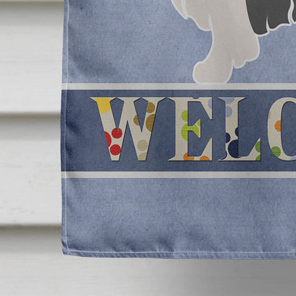Caroline's Treasures BB8273CHF English Springer Spaniel Welcome Canvas House Flag, Multicolor