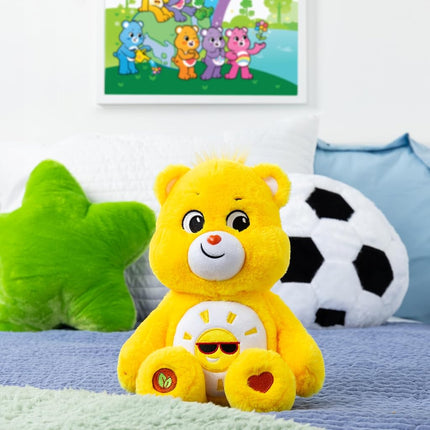New 2020 Care Bears - Cuddly 14" Stuffed Animal - Funshine Bear - Soft & Huggable!