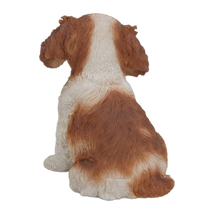 Hi-Line Gift Ltd Sitting King Charles Puppy Statue