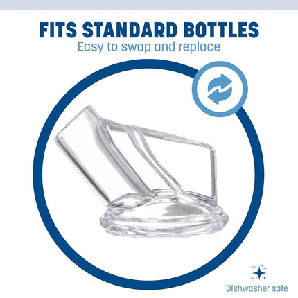 Carlisle FoodService Products Stor N' Pour Plastic Bottle Spouts, Pour Spouts, Bar Spouts with Break Resistant for Bar, 1.5 X 1.5 X 1.25 Inches, Assorted, (Pack of 12)