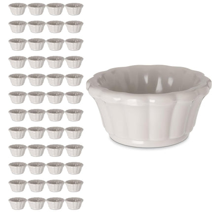 Carlisle FoodService Products Ramequins en plastique, bol à sauce pour traiteur, cuisine, restaurant, 66 ml, couleur os, (Lot de 48)