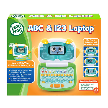 Computadora portátil LeapFrog ABC y 123, verde