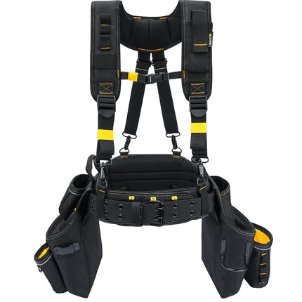 MELOTOUGH Carpenters Tool Belt with Suspenders Pro