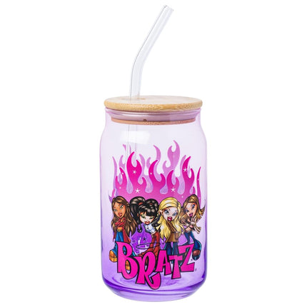 Silver Buffalo Bratz Group Shot Flames Ombre 16oz 
