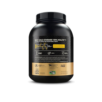 OPTIMUM NUTRITION Gold Standard 100% Whey Isolate Protein Powder, Vanilla Flavour, 1.36kg - [packaging may vary]