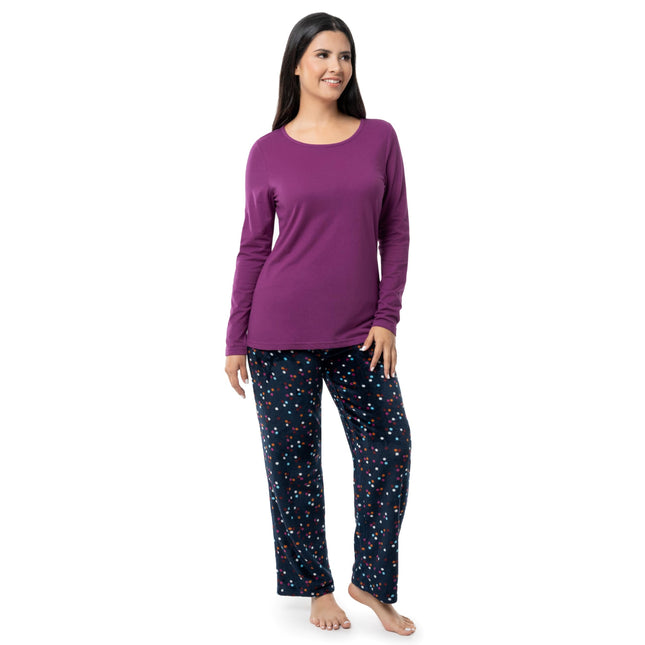 Fruit of the Loom Women's Sueded Jersey Crew Top a