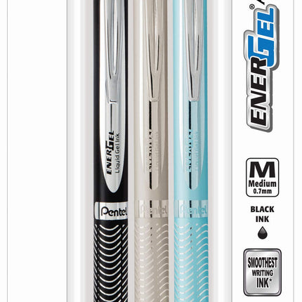 Pentel EnerGel Alloy Liquid Gel Pen, (0.7mm) Med l