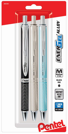 Pentel EnerGel Alloy Liquid Gel Pen, (0.7mm) Med l