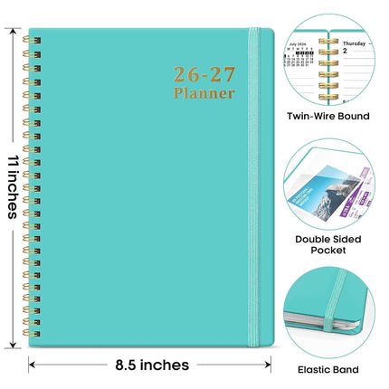 Taja Planner 2026-2027, 8.5" x 11" Calendar Planner, Jul 2026-Jun 2027