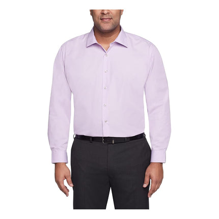 UNLISTED Men's Solid Dress Shirts, Lilac, 5XL (Nec