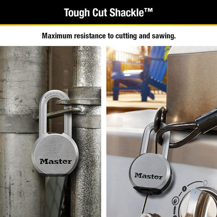 Master Lock Padlock, Magnum Solid Steel Lock, 2-1/2 in. Wide, M930XKADLH
