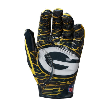 Wilson Gloves NFL TEAM SUPER GRIP, One size fits all for teenagers, Silicone/Stretch Lycra