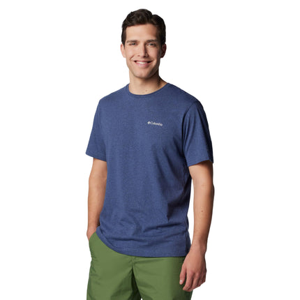 Columbia Men's Thistletown Hills Short Sleeve Hiking Shirt, Dark Mountain Heather, XXL