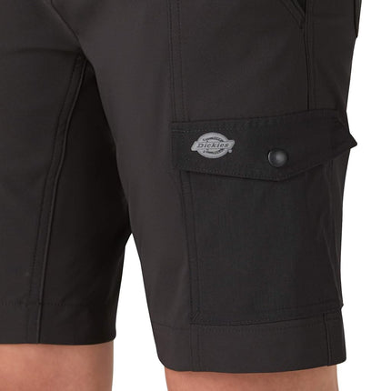 Dickies Women's Temp-IQ Performance Cargo Short, Black, 2