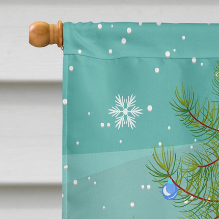 Caroline's Treasures BB9258CHF Kalahari Red Goat Christmas Flag Canvas House Size, Large, multicolor