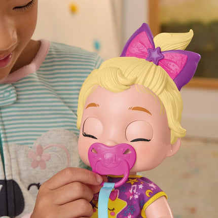 Baby Alive Lil Dreamer LaLa GooGoo Sleepy Baby Doll Set, Blonde Hair, Fun Sleepover Theme, Preschool Toys for Girls & Boys 3 Years & Up