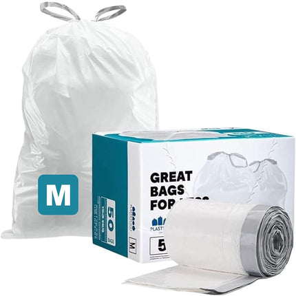 Plasticplace Trash Bags │ Simplehuman Code M Compa