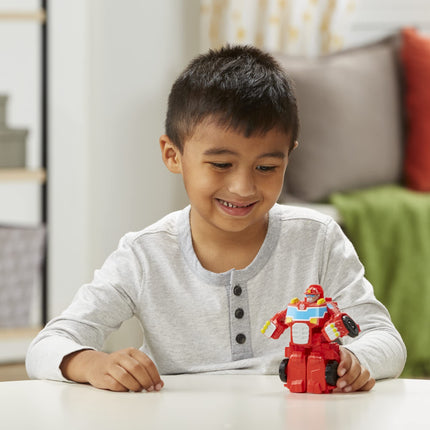 Transformers Playskool Heroes Rescue Bots Academy Equipo de héroes clásicos Heatwave The Fire-Bot Juguete convertible, figura de acción de 4.5 pulgadas, niños de 3 años en adelante