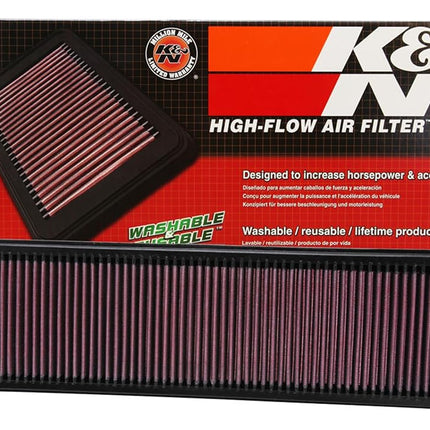 K&N Replacement air filter compatible with Volkswagen Beetle 2.5 2012-2015, Golf VI 2.5 2010-2014, Jetta 2.5 2005-2014, Passat 2.5 2012-2014, Rabbit 2.5 2007-2009 (33-2331)
