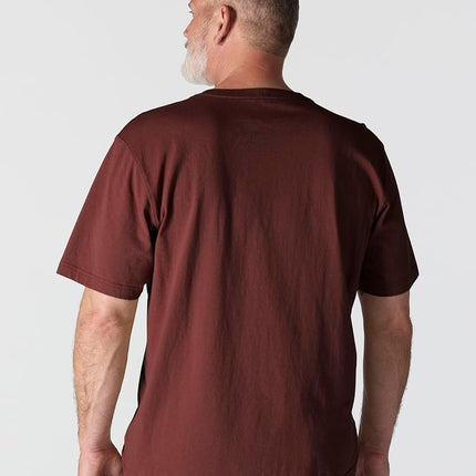 Carhartt Men's Irvine Relaxed Garment Dyed T-Shirt, Dark Spice Red, XXL Tall