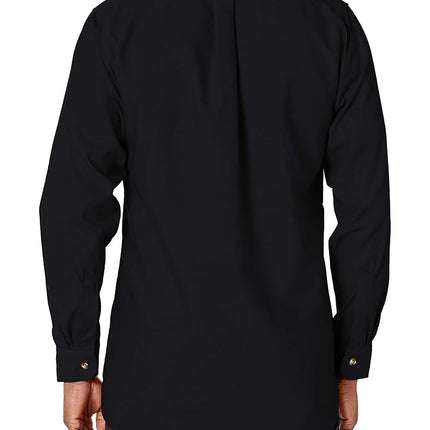 Red Kap Men's Poplin Dress Shirt, Black, XL