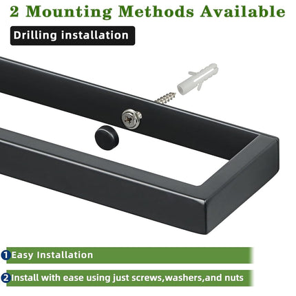 Alise 20 Inch Towel Bar,Towel Holder for Bathroom, Towel Racks for Lavatory,SUS304 Stainless Steel Hand Towel Hanger,Wall Mount Towel Rail,Matte Black