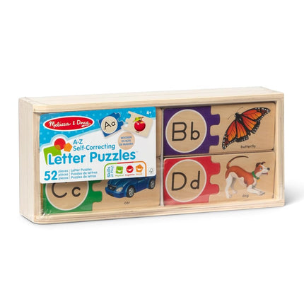 Melissa & Doug Self-correcting letter puzzles, Blue,35 x 15 x 8 cm,2541