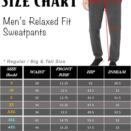 Southpole Men's Relaxed Fit Sweatpants-Regular and Big & Tall Sizes, New Navy (Relaxed), Large