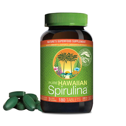 Pure Hawaiian Spirulina - 1000mg tablets 180 count