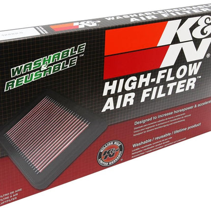 Filtro de aire del motor K&N: Alto rendimiento, premium, lavable, filtro de repuesto: Compatible con ALFA ROMEO 1980-1992 (75/Milano, GTV-6, 90, Milano), 33-2545