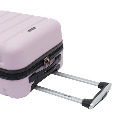 Bagage cabine à roulettes rigide Wrangler, Lilas, 20 pouces, Bagage cabine à roulettes rigide