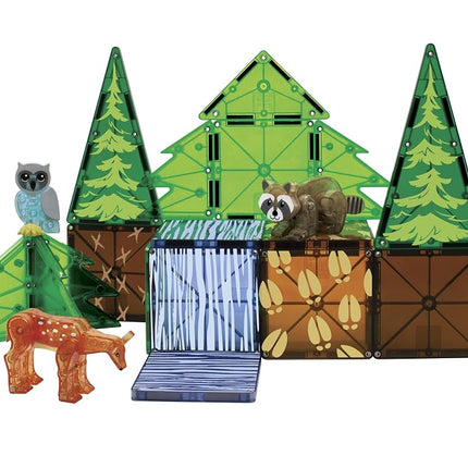 Magna-Tiles Forest Animals 25-Piece Magnetic Construction Set, The ORIGINAL Magnetic Building Brand