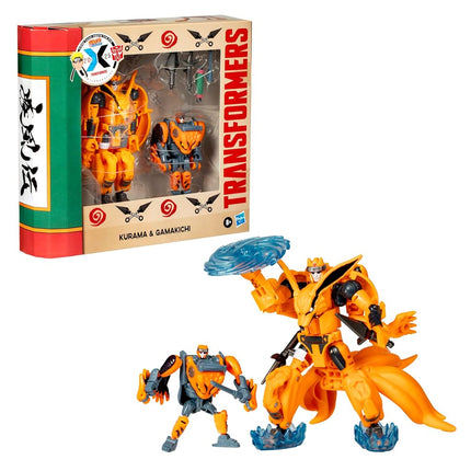 Transformers Collaborative Naruto Shippuden, Kurama & Gamakichi, Anime Toys, Action Figures, 8+