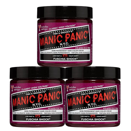 MANIC PANIC Classic Fuschia Shock Semi Permanent H