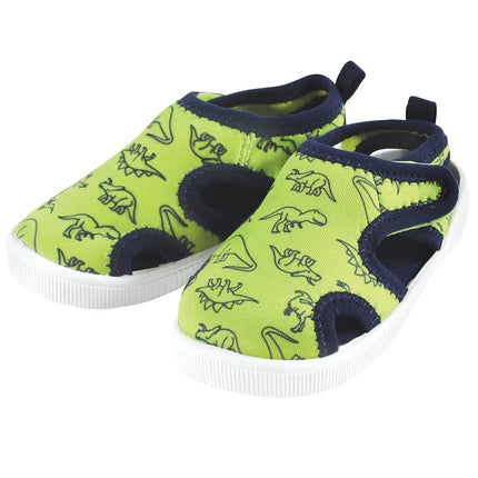 Hudson Baby Unisex-Baby Sandal and Water Shoe, Green Dinosaur, 8 Toddler