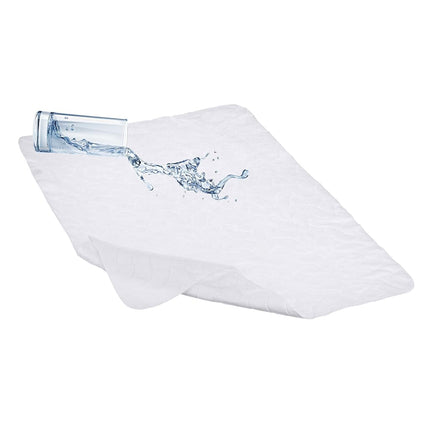 American Baby Company Housse de matelas imperméable gaufrée, aspect matelassé, multi-usage, plate et protectrice, blanche