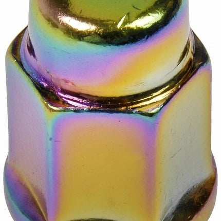 Dorman 711-335G Pack of 16 Neo-Chrome Wheel Nuts and 4 Lock Nuts with Key