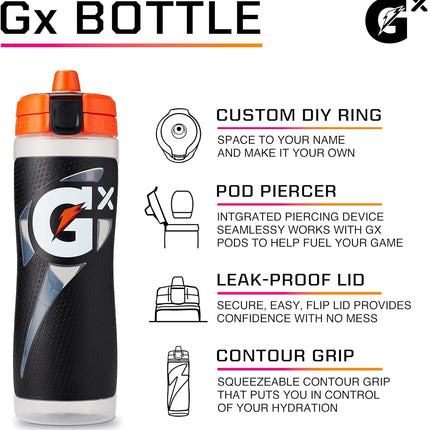 Botella Gatorade Kitchen Gx, Plástico, Roja