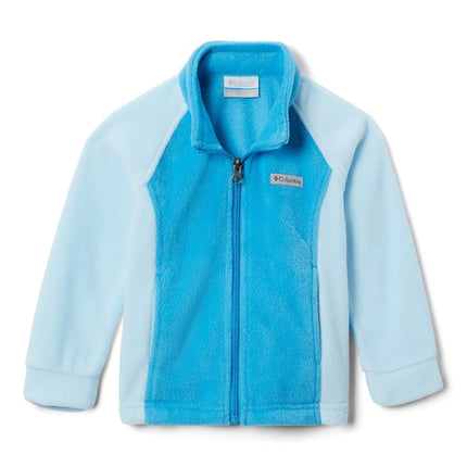 Columbia Polar de bebé Benton para niñas, Azul primavera/Azul frío, L